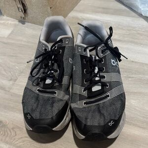 On Running Men's Black and Gray Athletic Shoes size 11.5